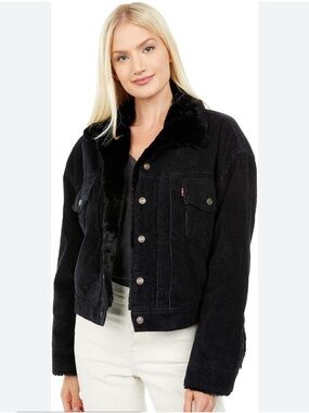 Levi's Heritage Corduroy Sherpa Trucker Jacket for women